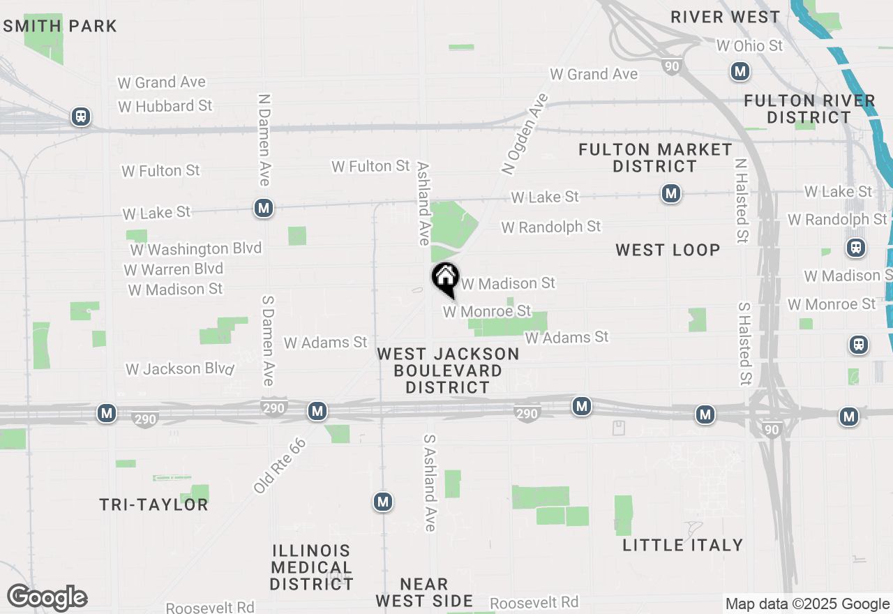 Map of 1528 W Monroe Street #200, Chicago, IL 60607