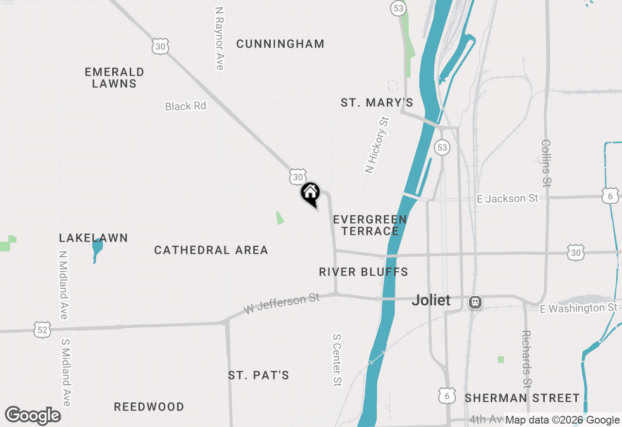 Map of 429 Buell Avenue, Joliet, IL 60435