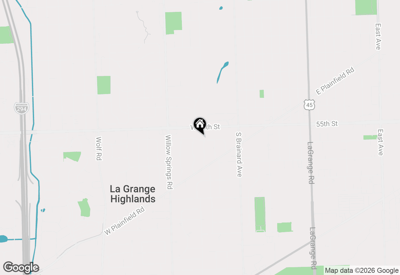 Map of 1210 W 55th Place, Countryside, IL 60525