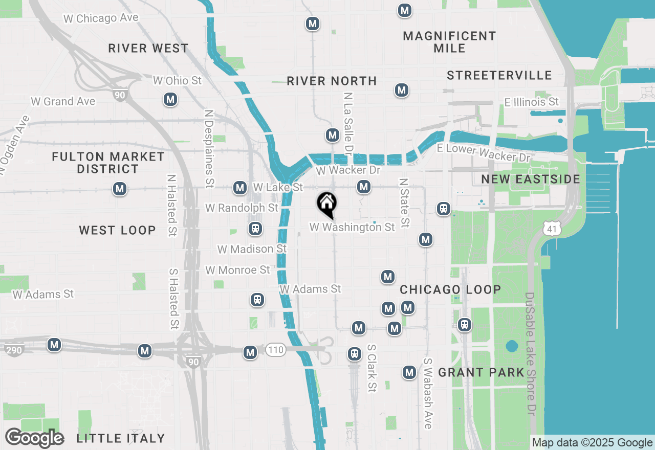 Map of 212 W Washington Street #1807-1808, Chicago, IL 60606