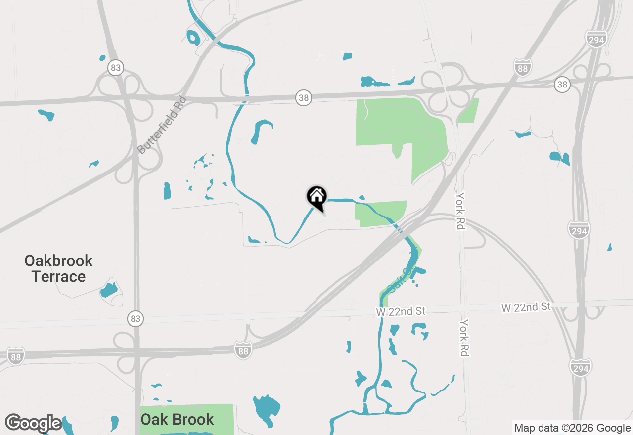 Map of 910 Red Fox Lane, Oak Brook, IL 60523