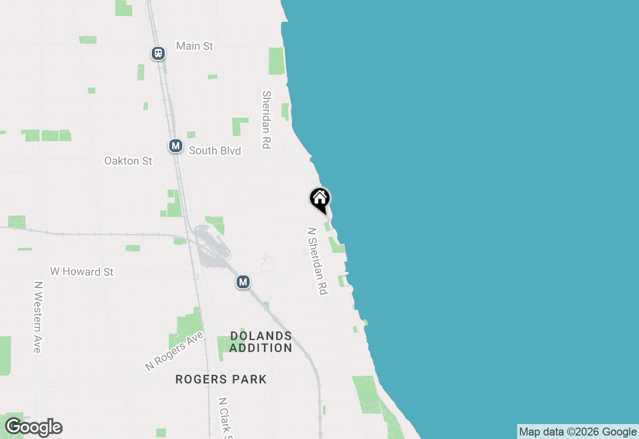 Map of 7768 N Sheridan Road #1, Chicago, IL 60626