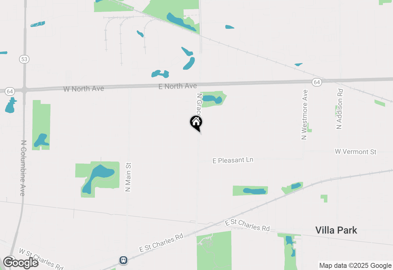 Map of 534 N Grace Street, Lombard, IL 60148