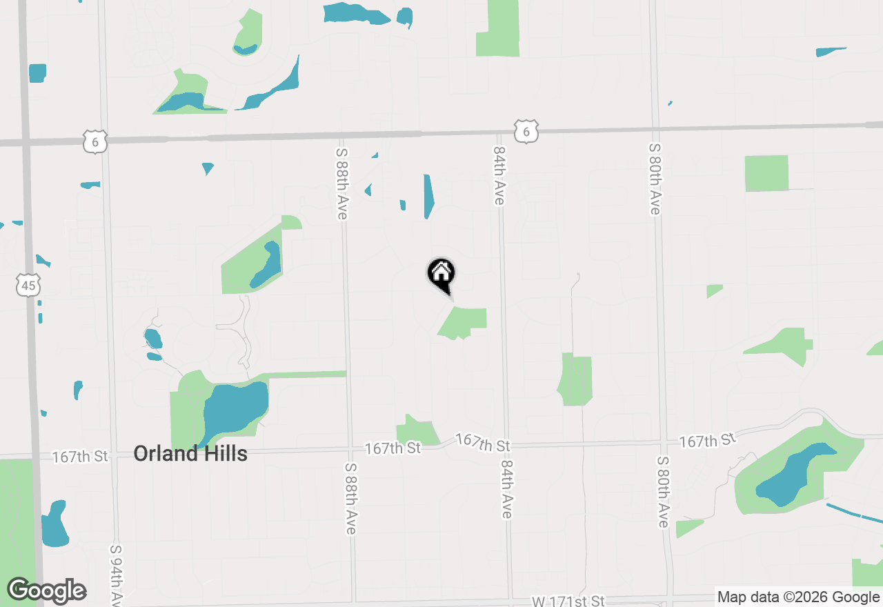 Map of 8537 163rd Street, Tinley Park, IL 60487