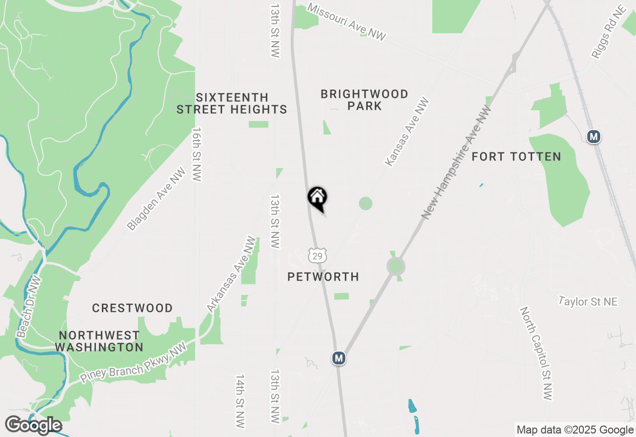 Map of 907 Buchanan Street Nw, Washington, DC 20011