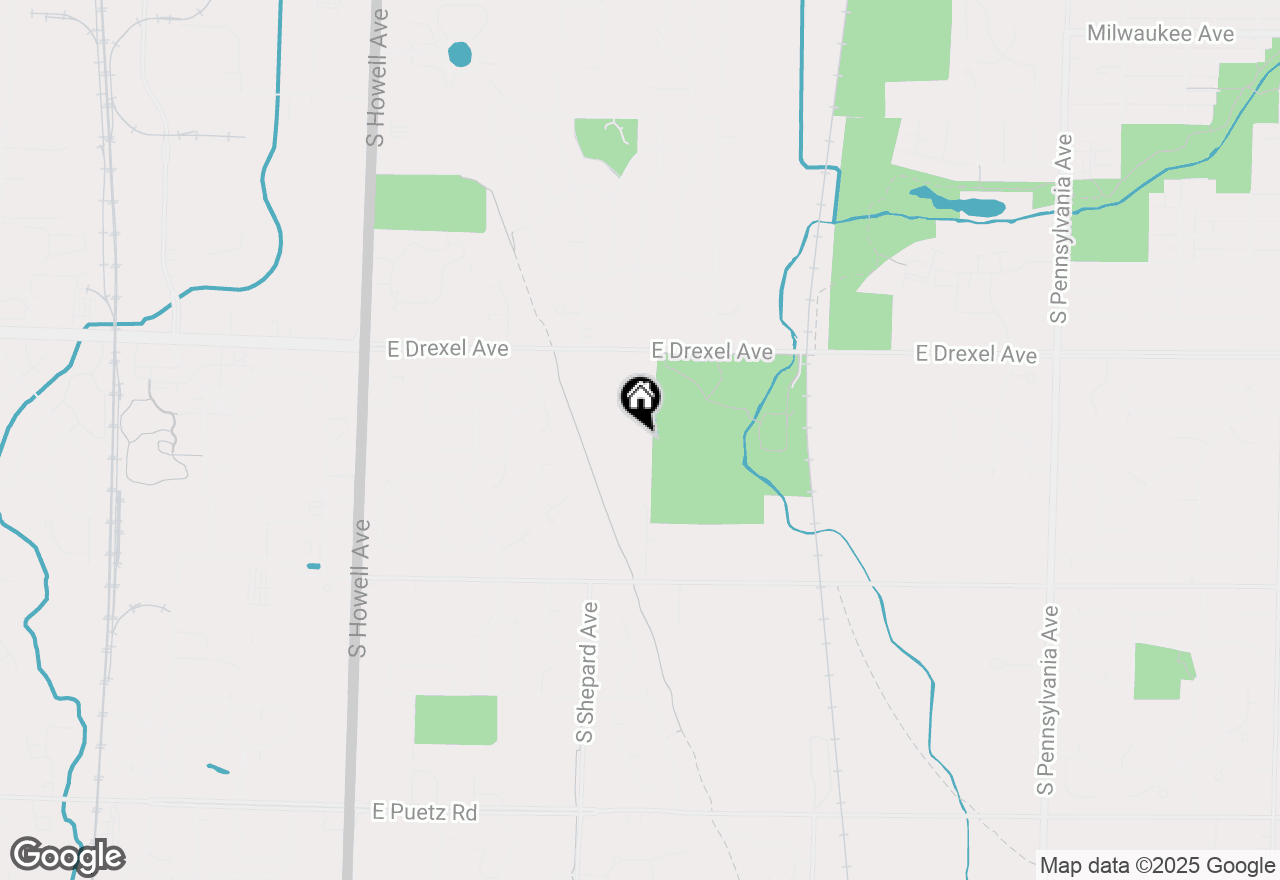 Map of 972 E Trailside Ln #37, Oak Creek, WI 53154