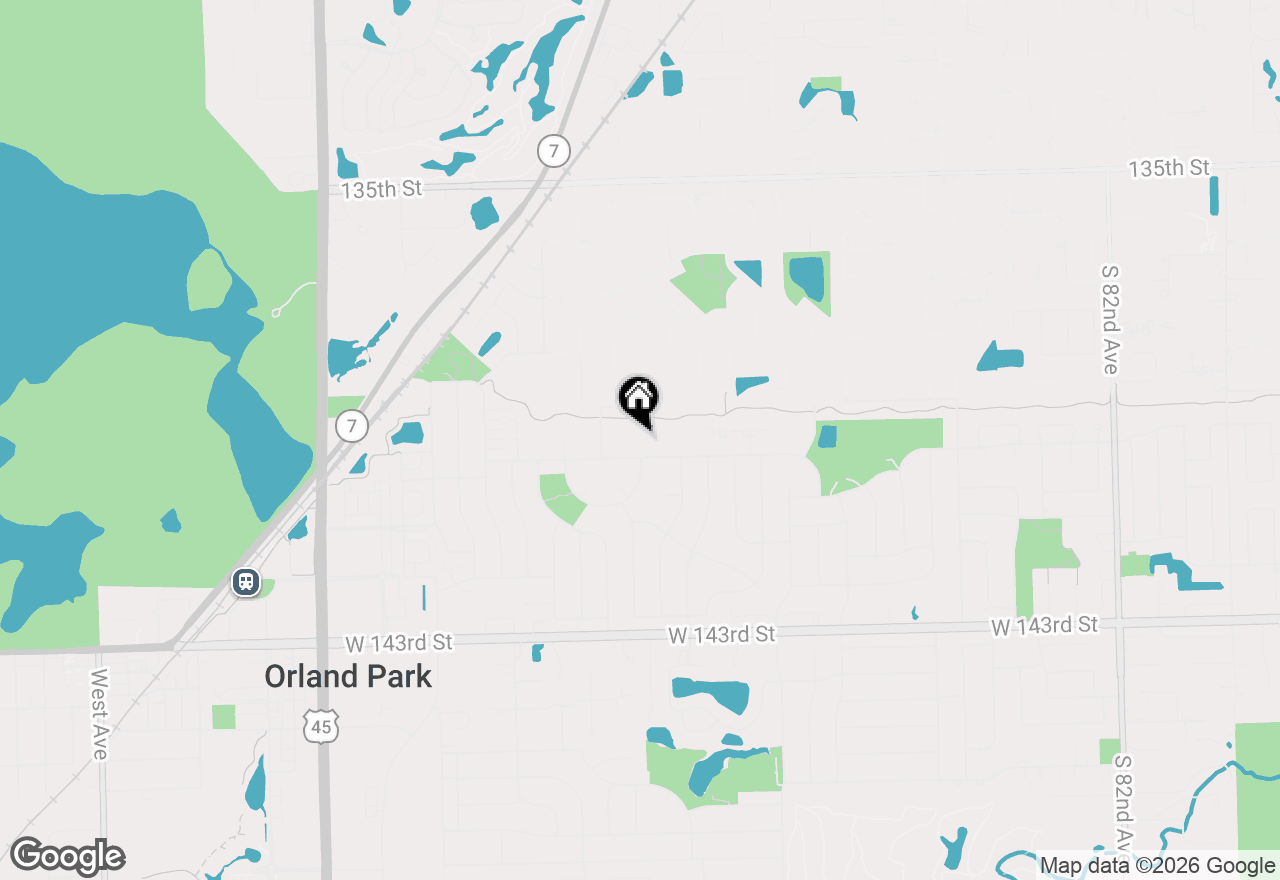 Map of 9024 W 140th Street #3B, Orland Park, IL 60462