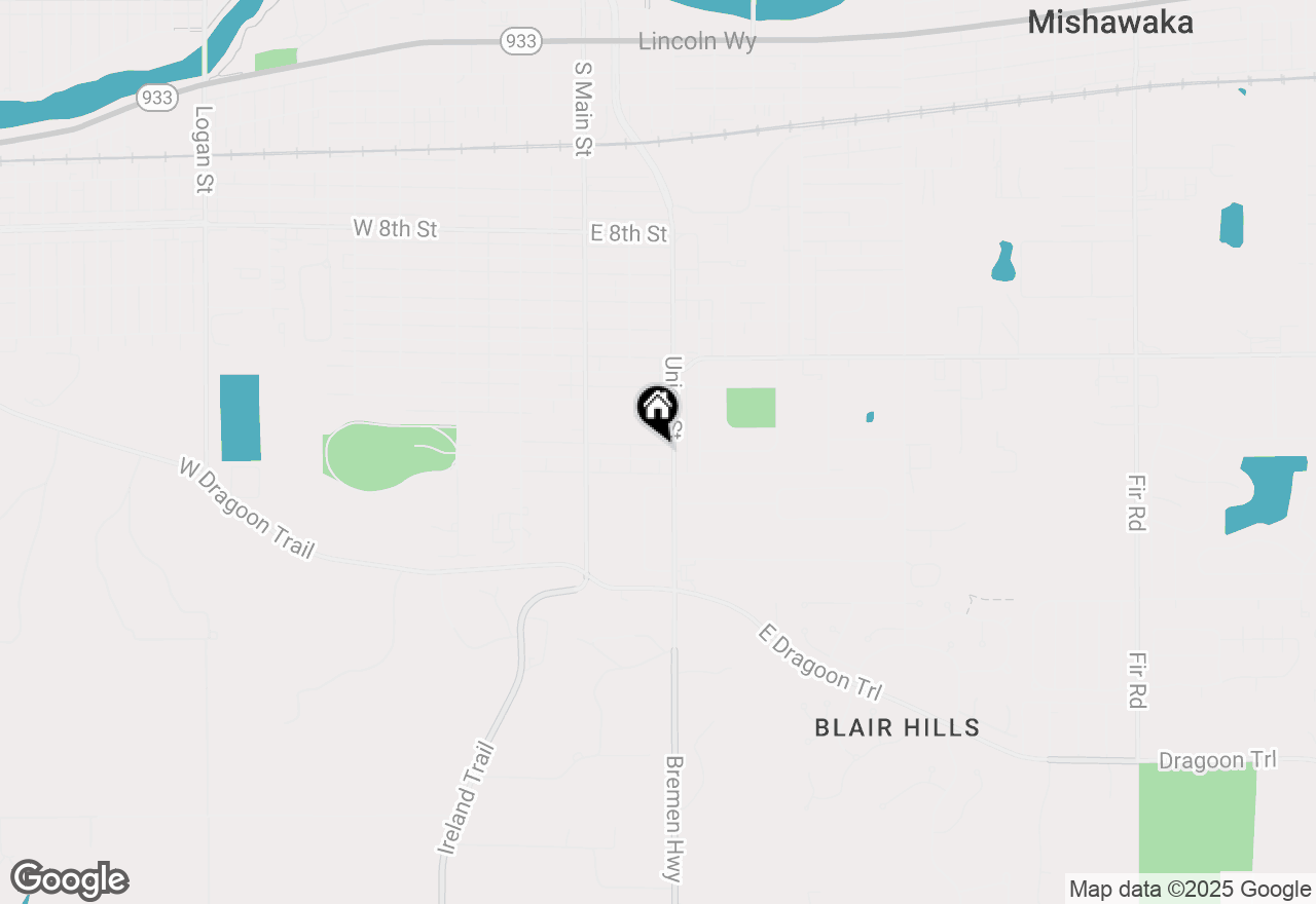 Map of 314 E 16th Street, Mishawaka, IN 46544