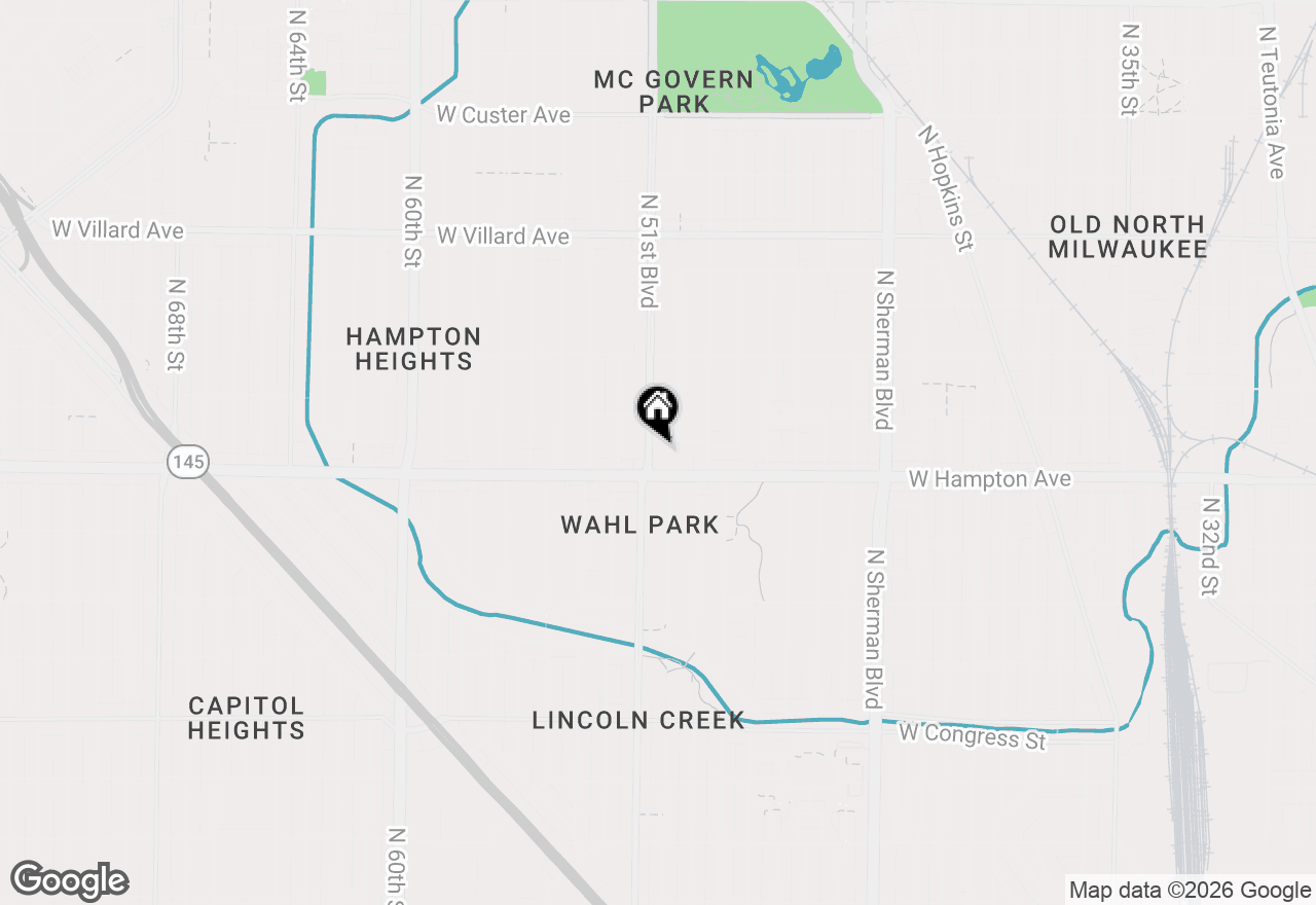 Map of 4826 N 51st Blvd, Milwaukee, WI 53218