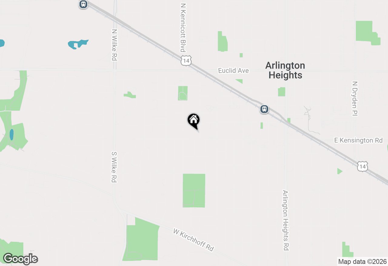 Map of 27 S Kaspar Avenue, Arlington Heights, IL 60005