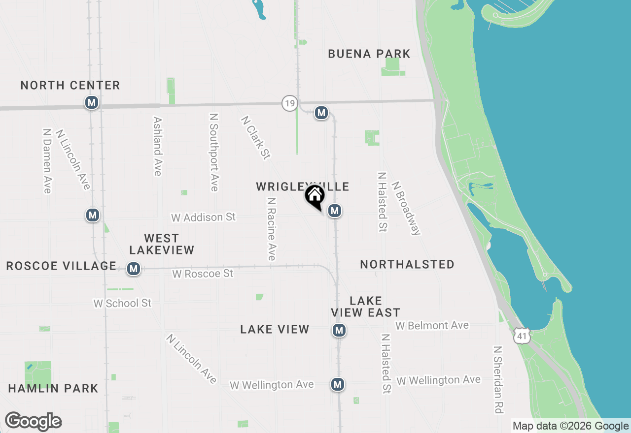 Map of 1025 W Addison Street #825C, Chicago, IL 60613