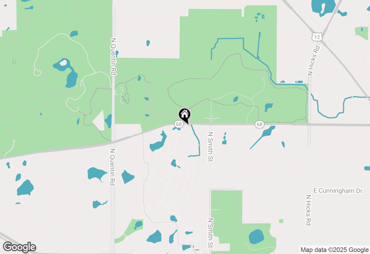 Map of 1576 N Saint Marks Place, Palatine, IL 60067