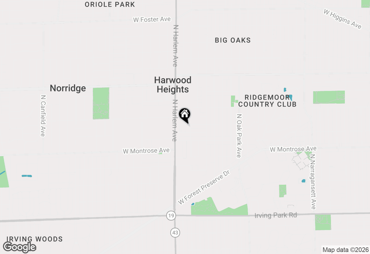 Map of 7119 W Sunnyside Avenue, Norridge, IL 60706