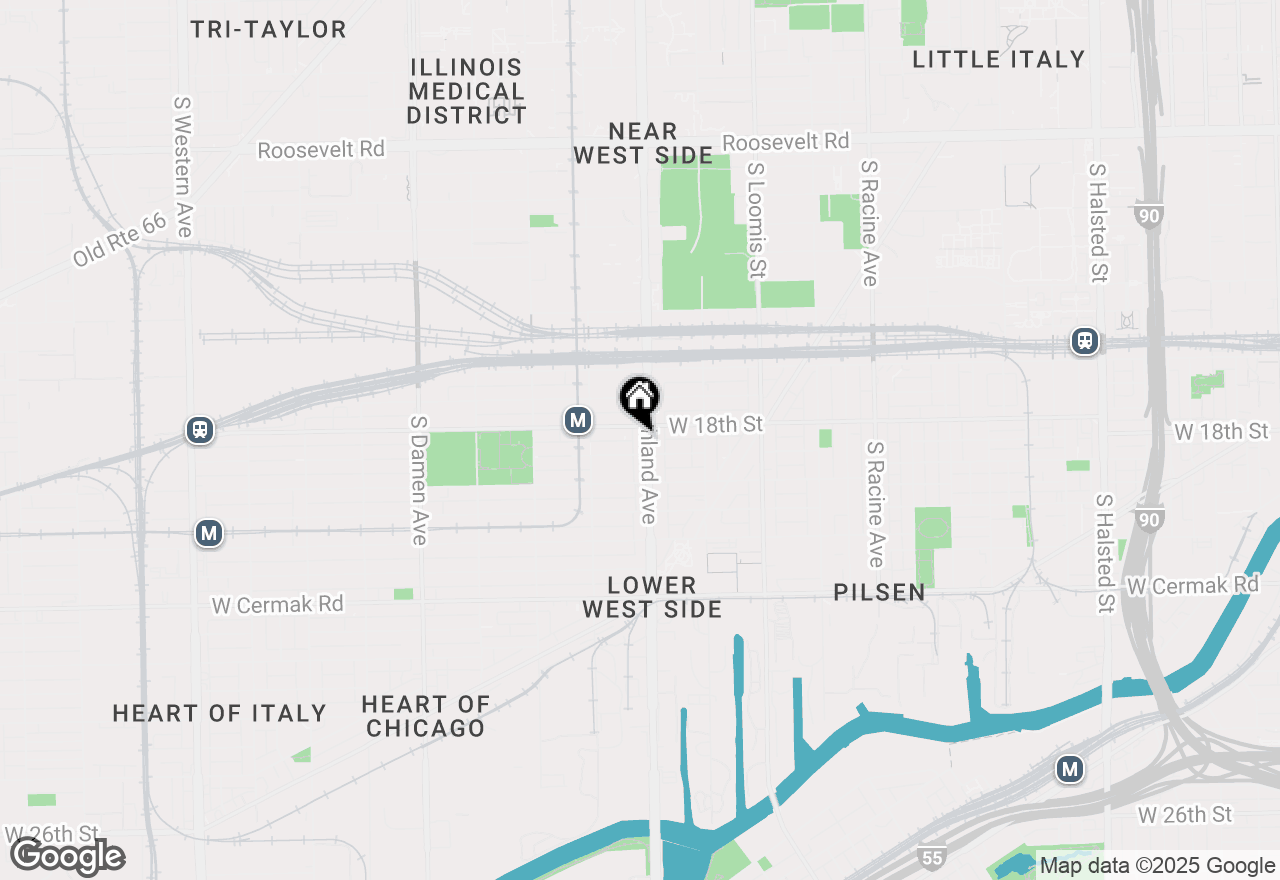 Map of 1812 S Ashland Avenue, Chicago, IL 60608