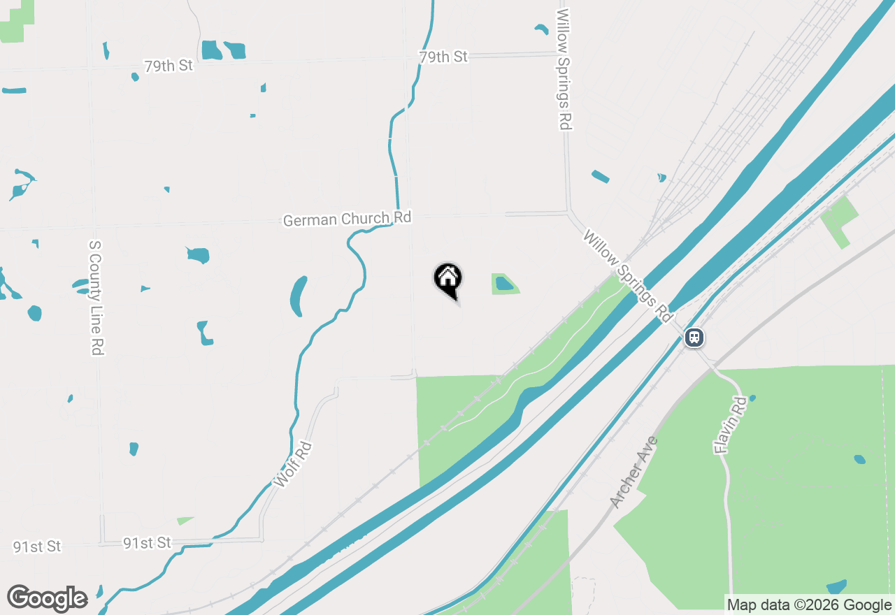 Map of 8518 Candlelight West Drive, Willow Springs, IL 60480