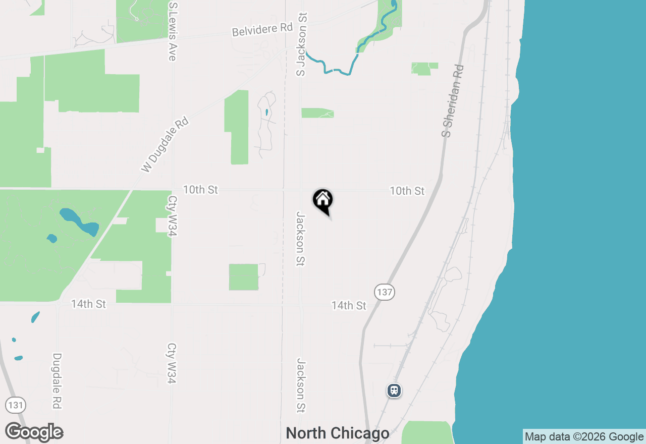 Map of 1107 Victoria Avenue, North Chicago, IL 60064