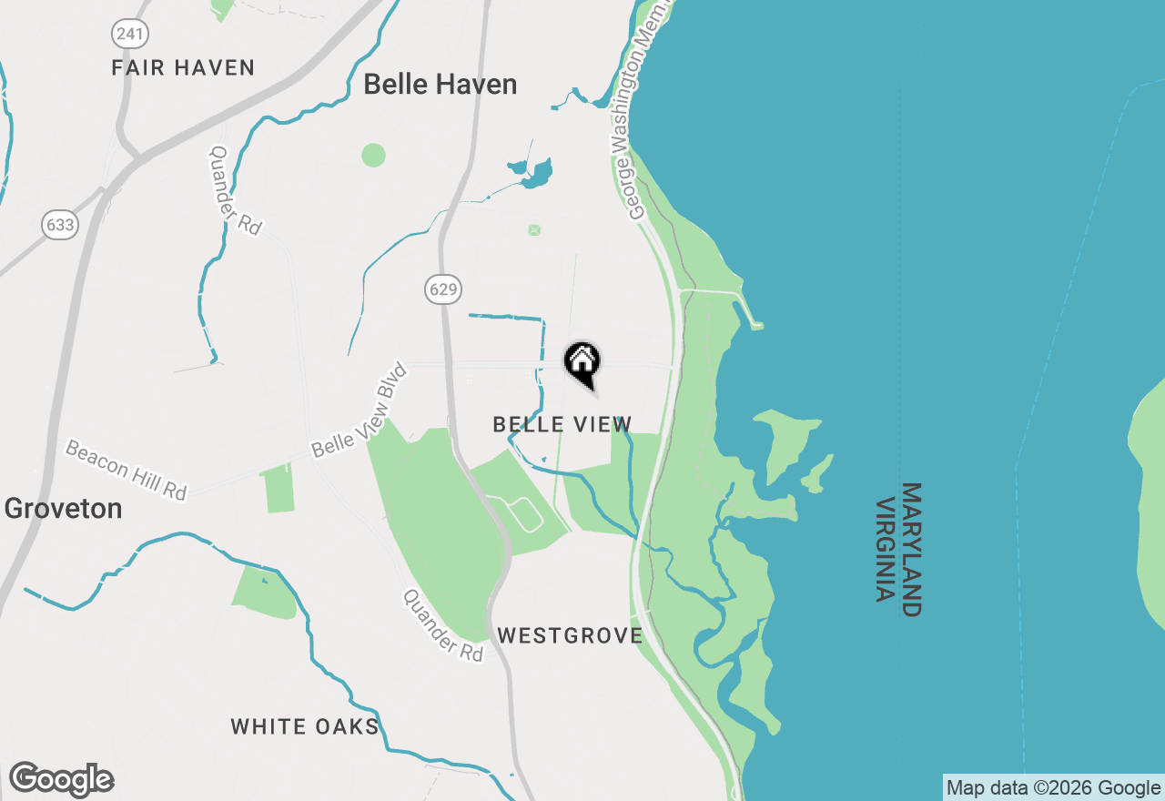 Map of 6622 E Wakefield Drive #B1, Alexandria, VA 22307