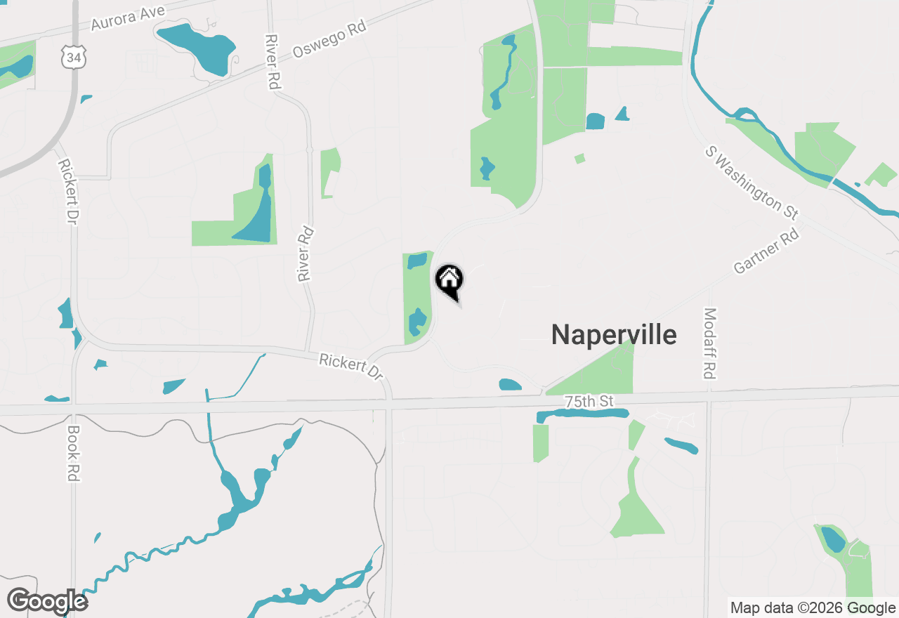Map of 946 Montgomery Court, Naperville, IL 60540