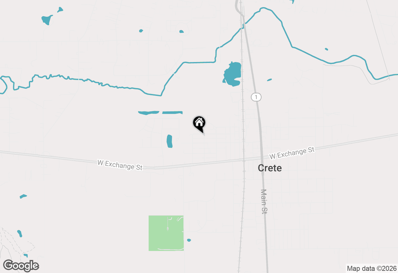 Map of 686 2nd Street, Crete, IL 60417