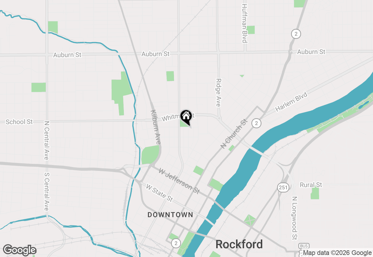 Map of 730 Woodlawn Avenue, Rockford, IL 61103