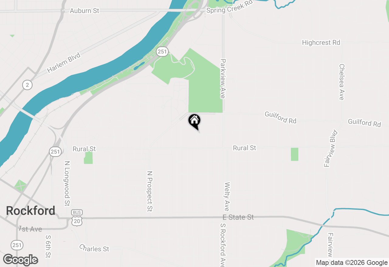 Map of 816 Paris Avenue, Rockford, IL 61107