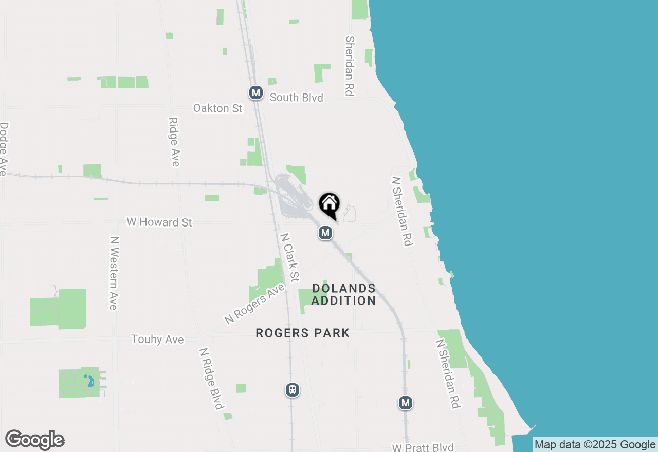 Map of 1625 W Howard Avenue #201, Chicago, IL 60626