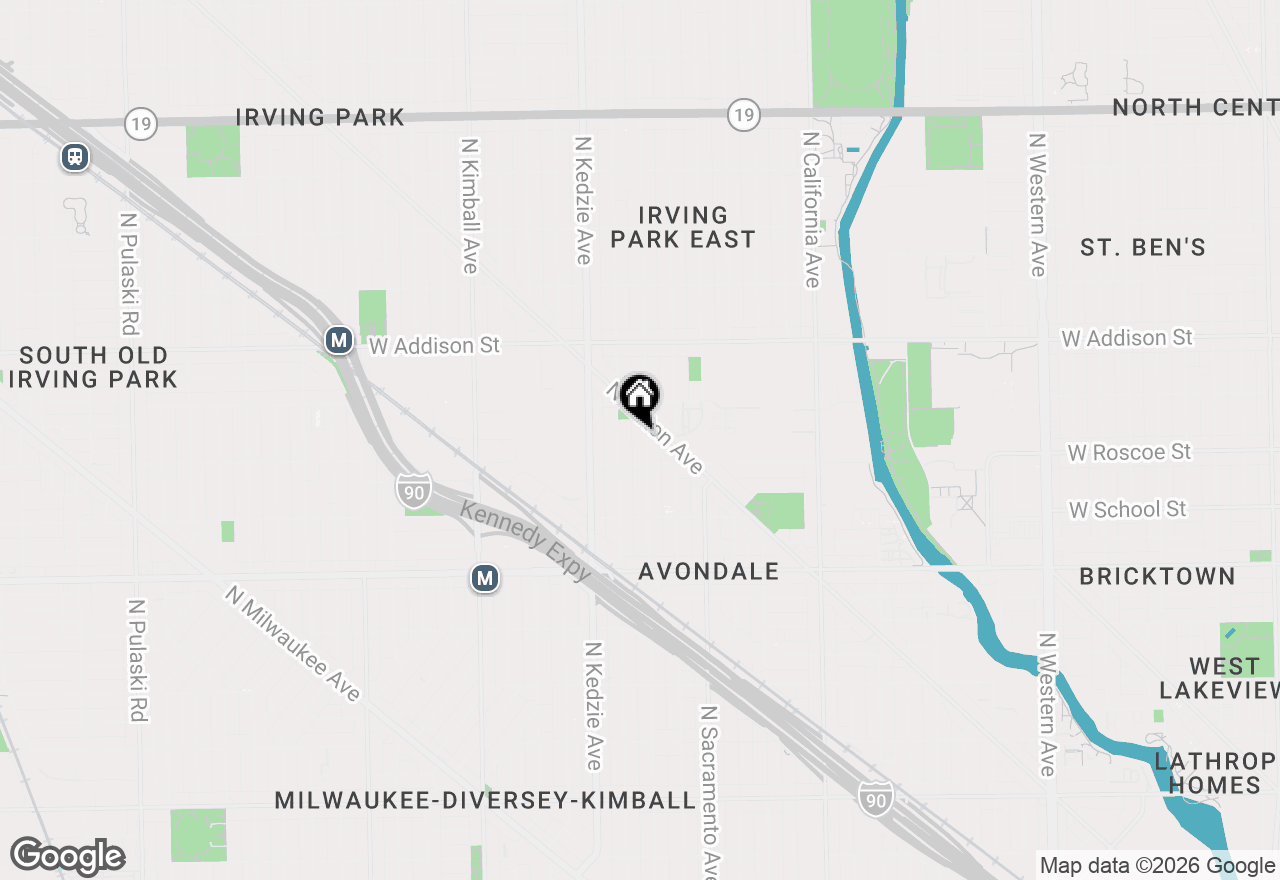 Map of 3426 N Albany Avenue, Chicago, IL 60618
