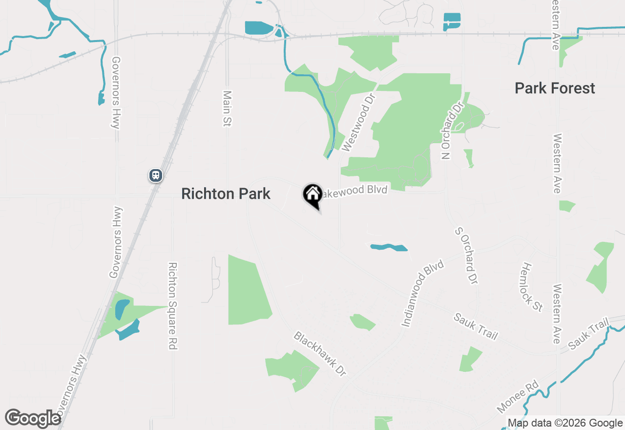 Map of 314 Windsor Street, Park Forest, IL 60466