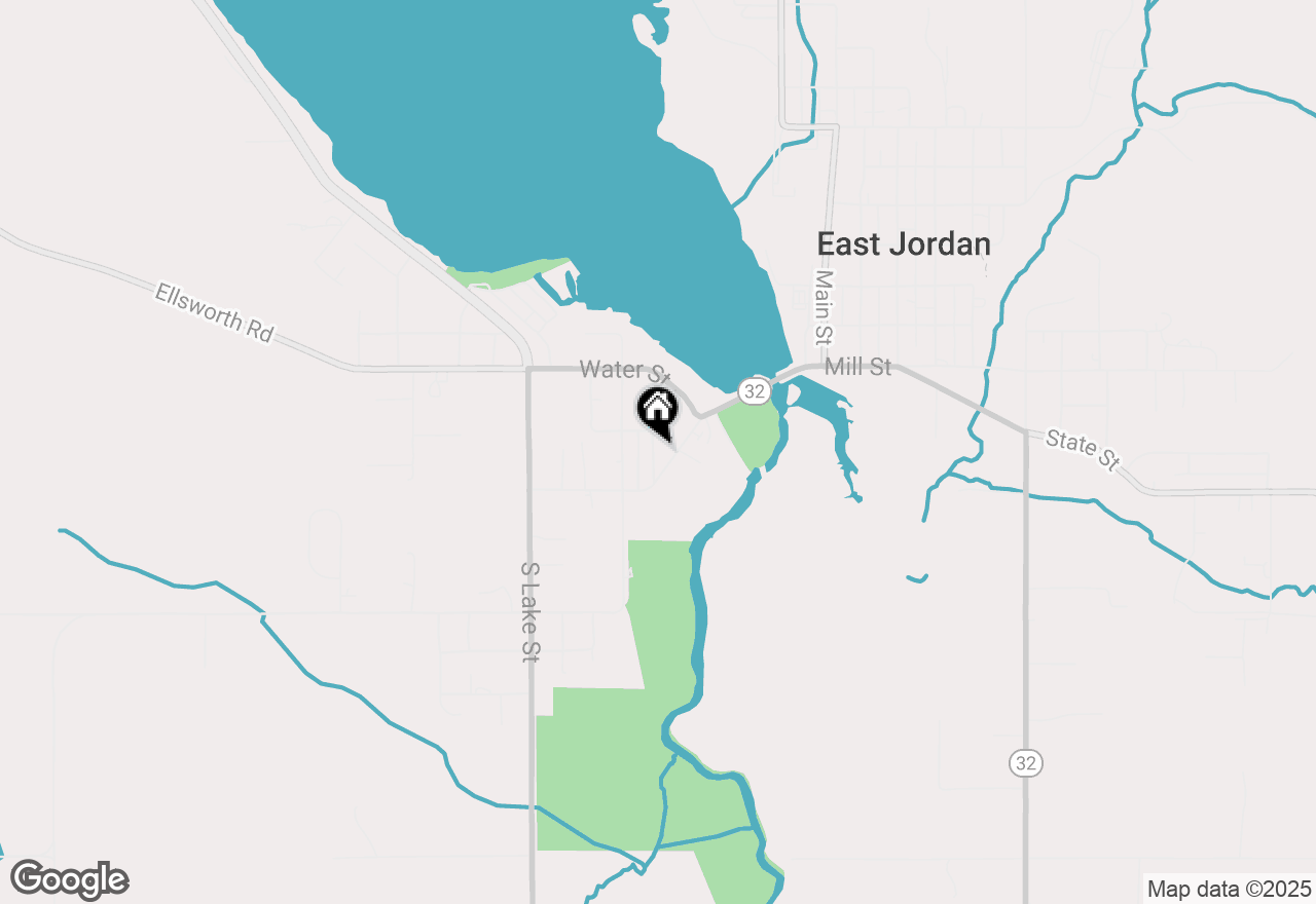 Map of 203 Jordan Street, East Jordan, MI 49727