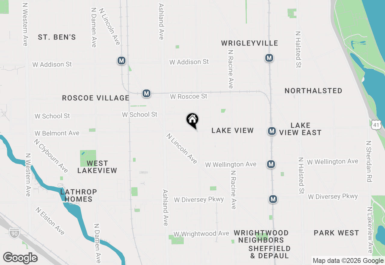 Map of (Address confidential), Chicago, Illinois 60657