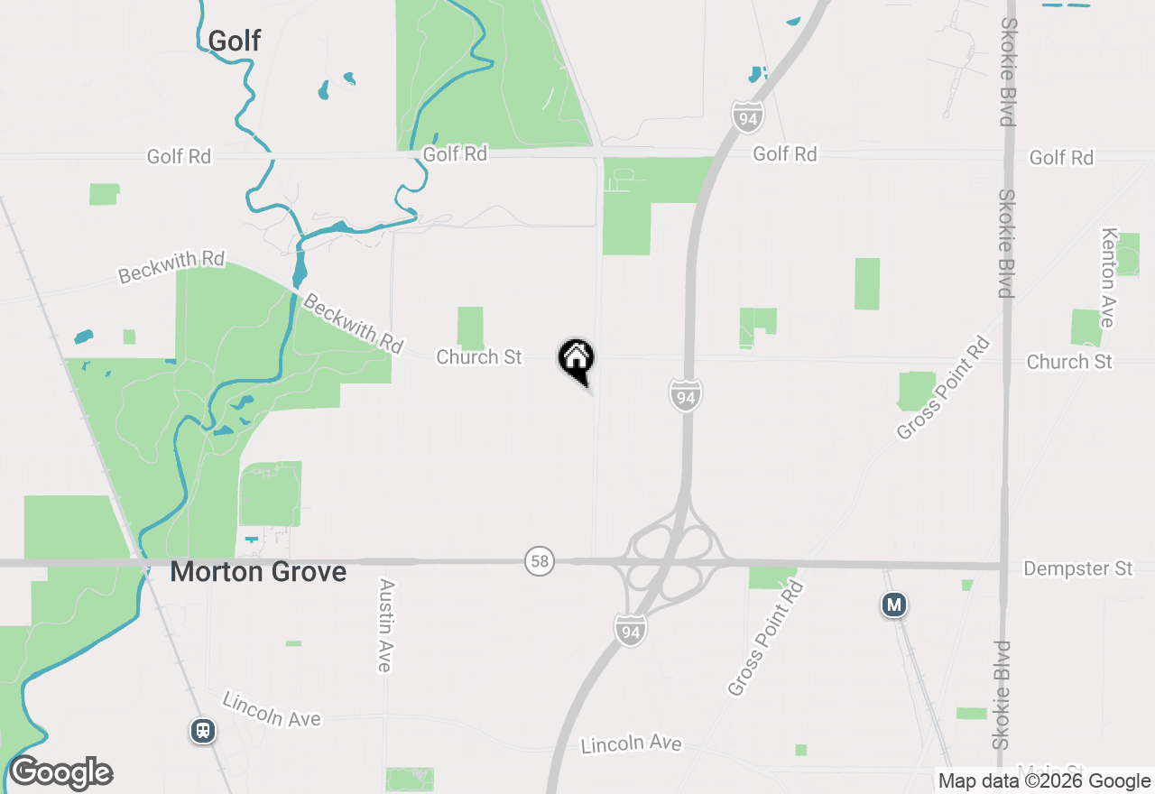 Map of 9109 Parkside Avenue #1, Morton Grove, IL 60053