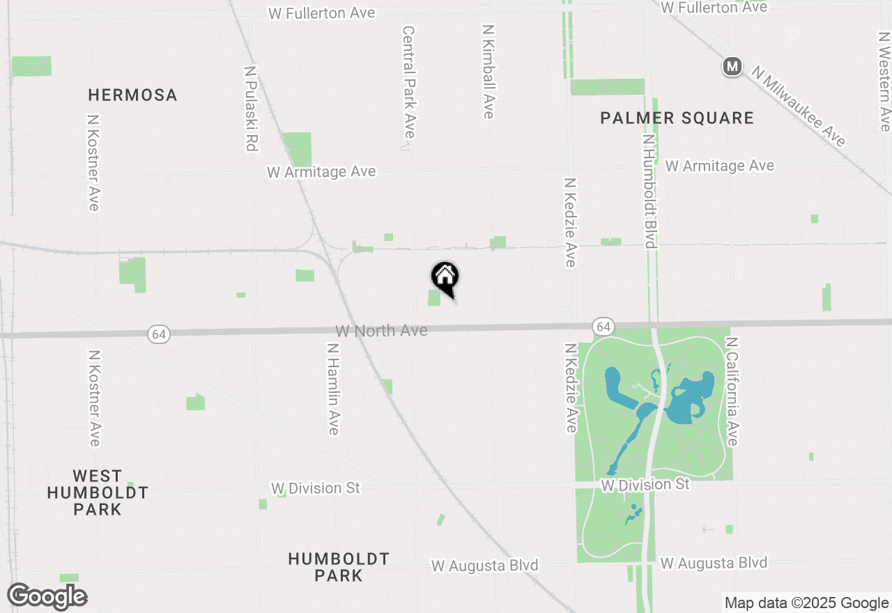 Map of 1631 N Drake Avenue, Chicago, IL 60647