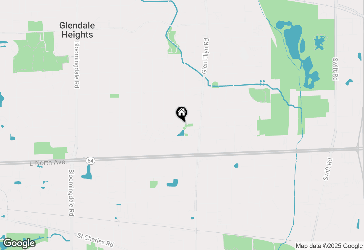 Map of 529 Sidney Avenue #A, Glendale Heights, IL 60139
