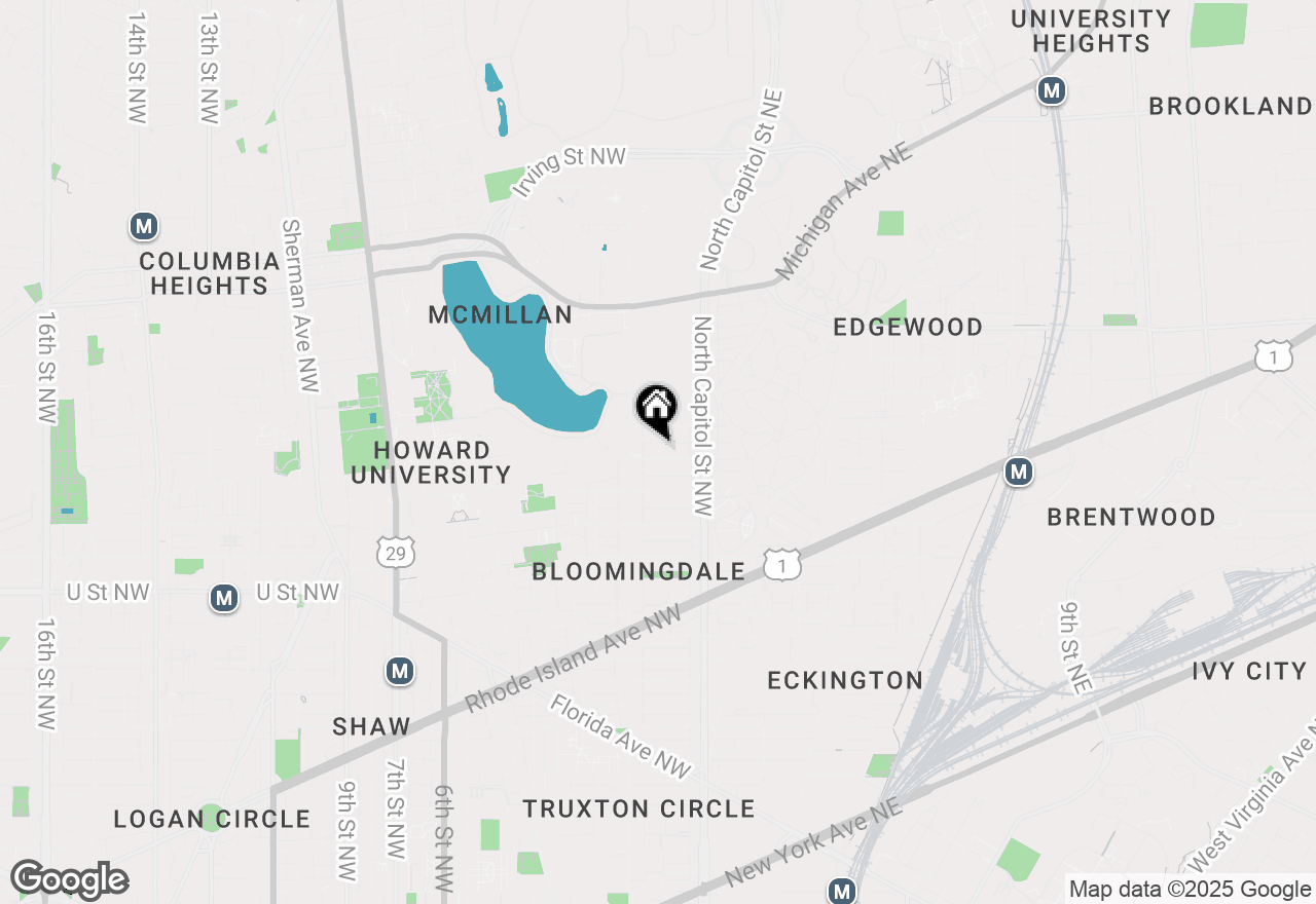 Map of 57 Bryant Street Nw #2, Washington, DC 20001