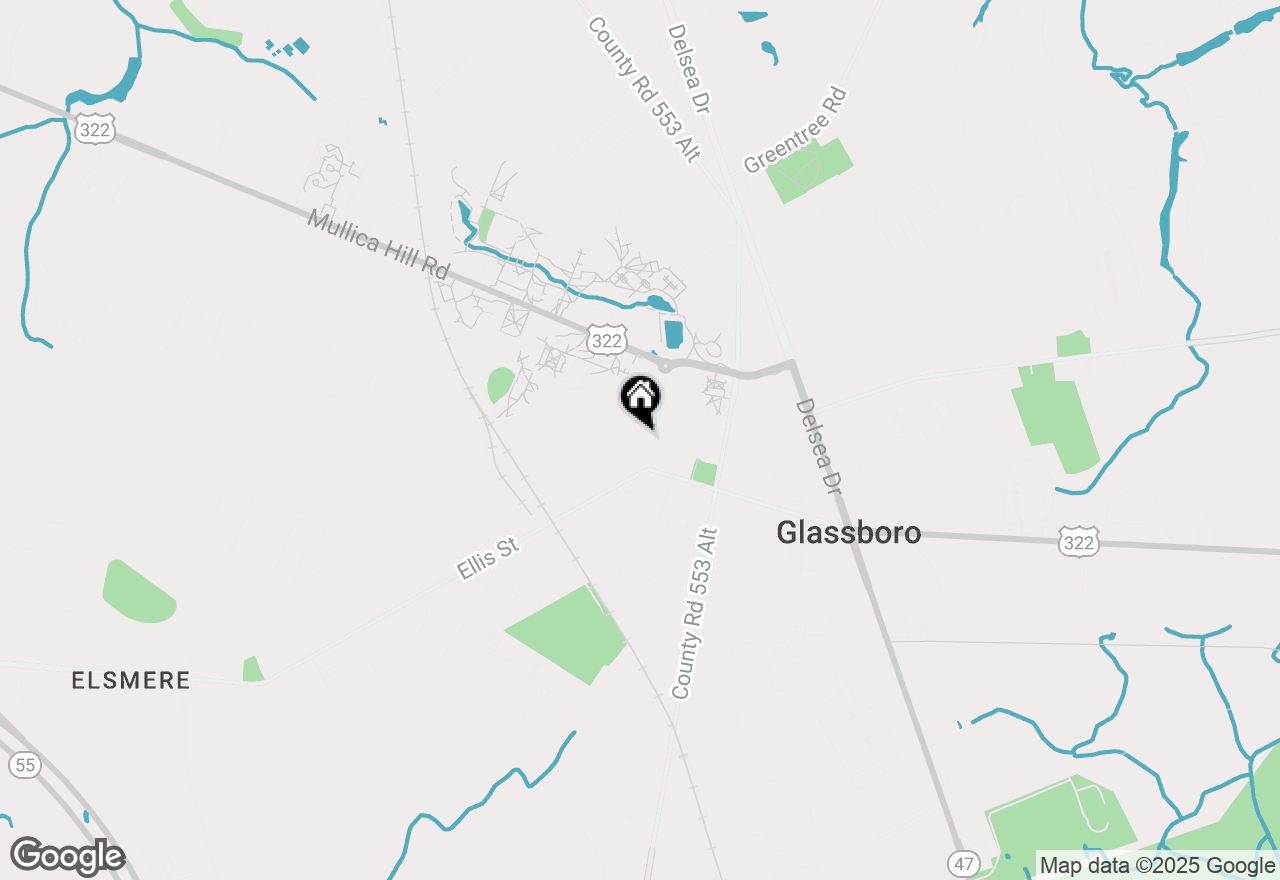 Map of 306 Victoria Street, Glassboro, NJ 08028