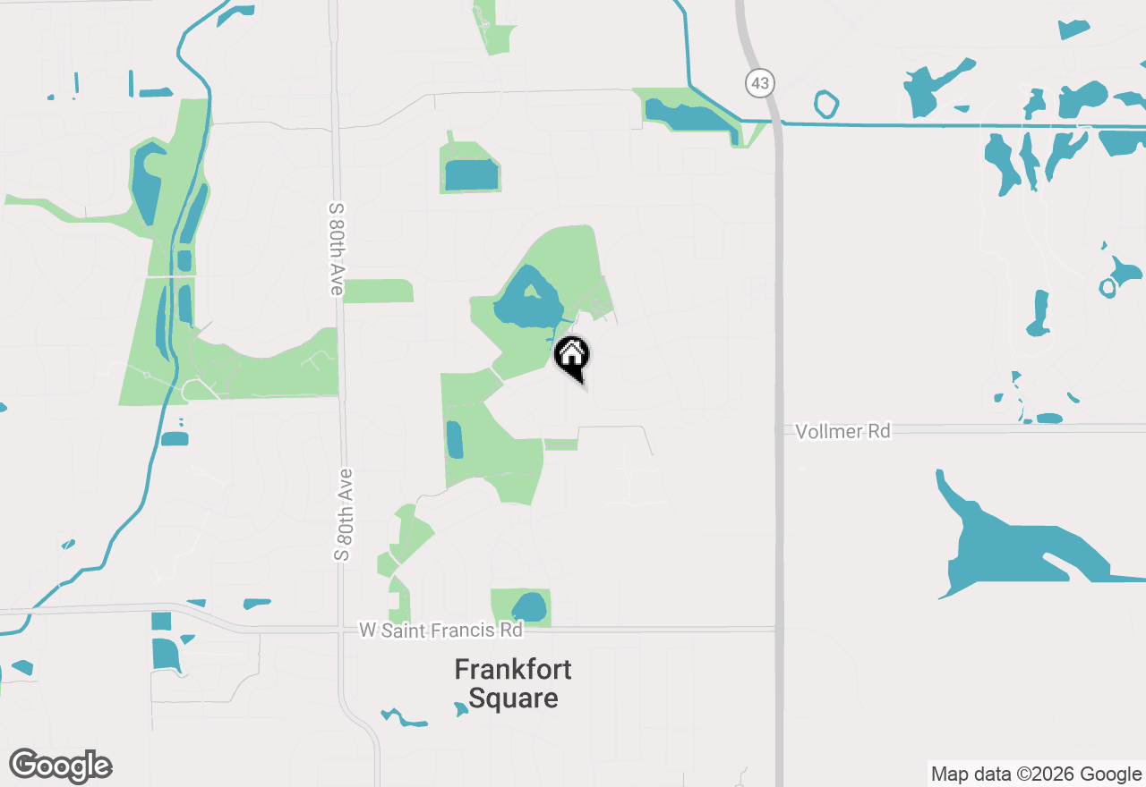 Map of 19825 S Farmington Lane, Frankfort, IL 60423