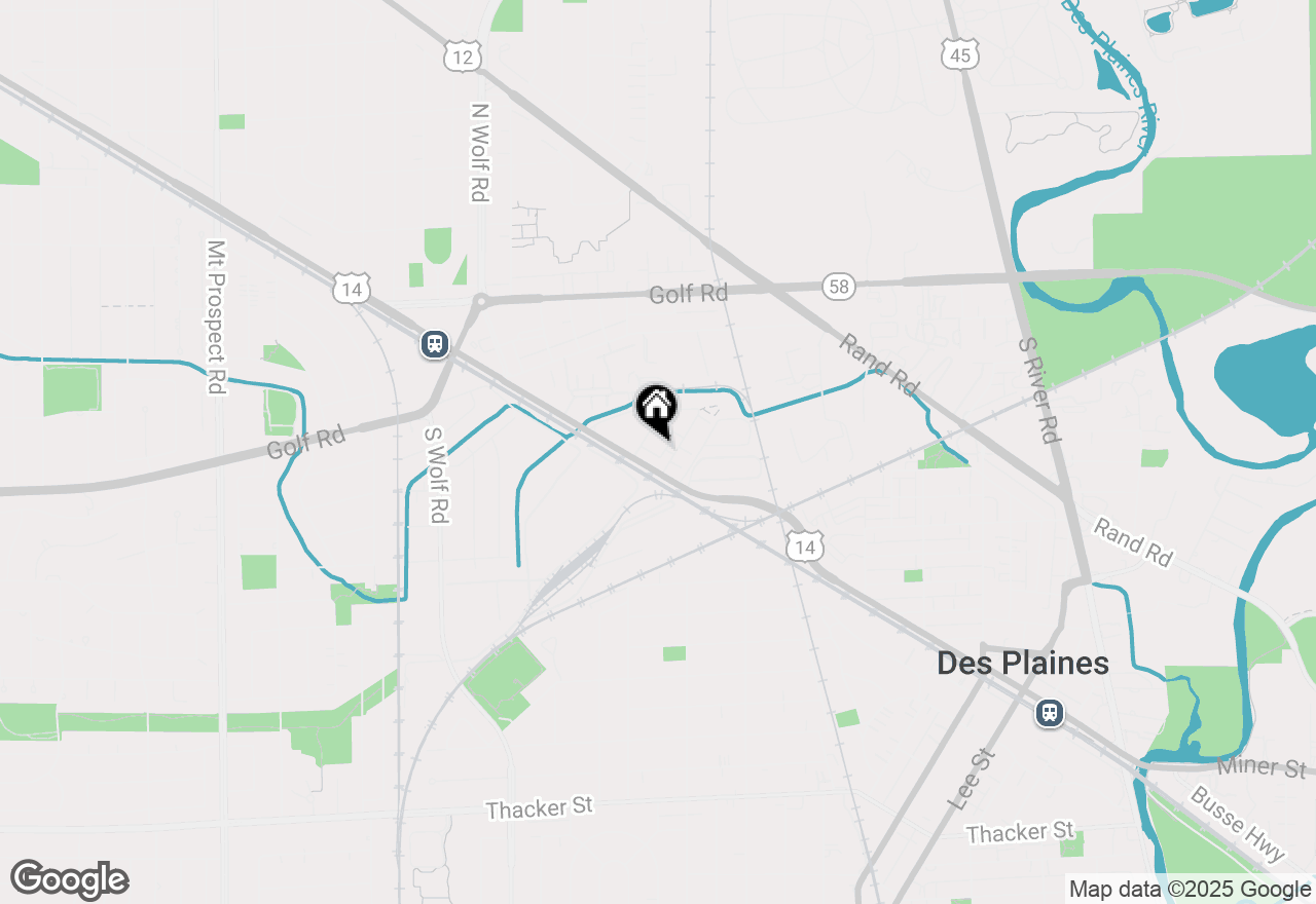 Map of 63 Nicholas Drive W, Des Plaines, IL 60016