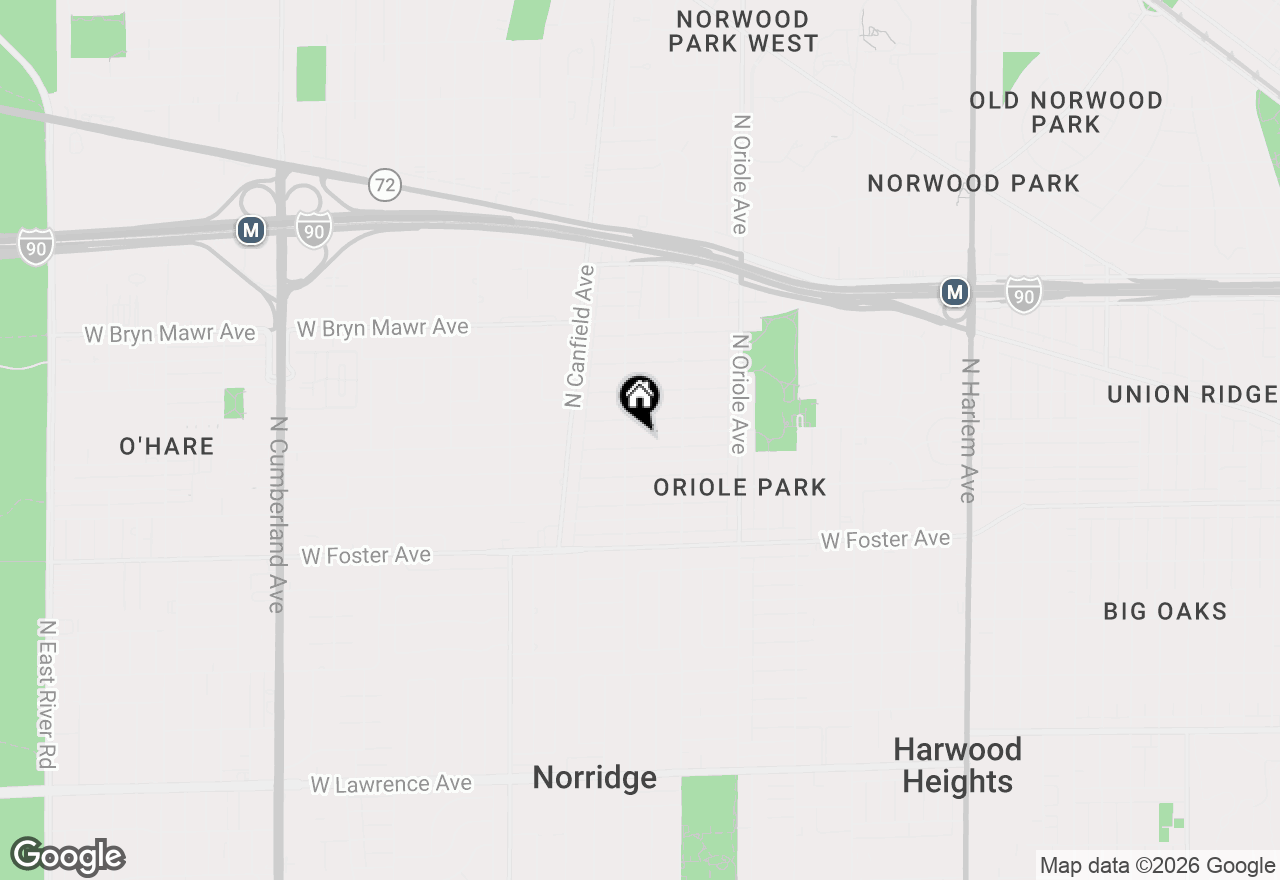 Map of 7747 W Balmoral Avenue, Chicago, IL 60656
