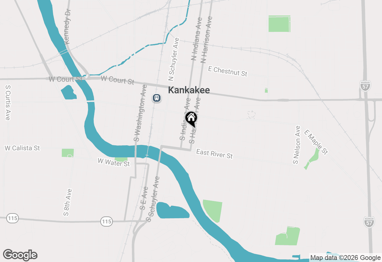 Map of 431 S Harrison Avenue, Kankakee, IL 60901