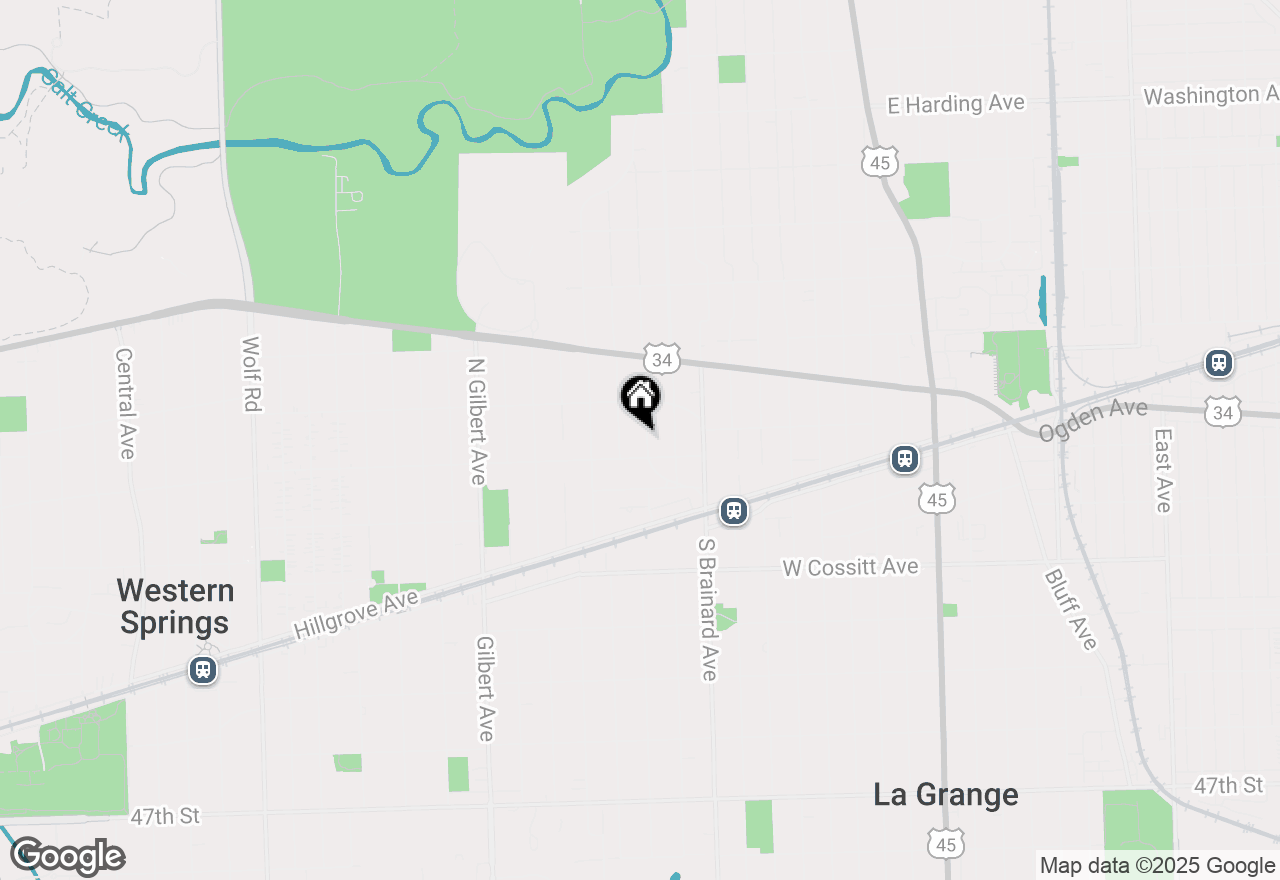 Map of 66 Dover Avenue, La Grange, IL 60525