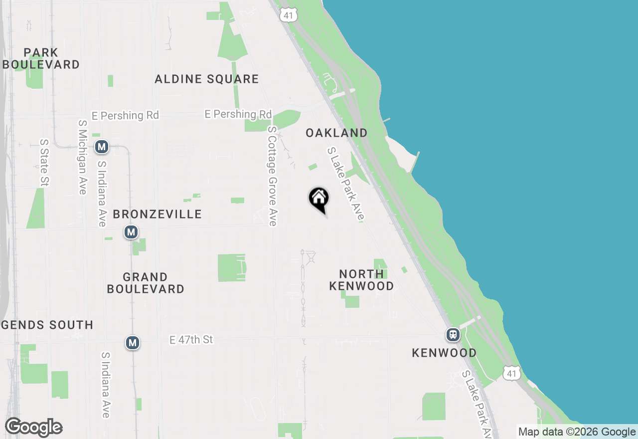 Map of 926 E 43rd Street #202, Chicago, IL 60653