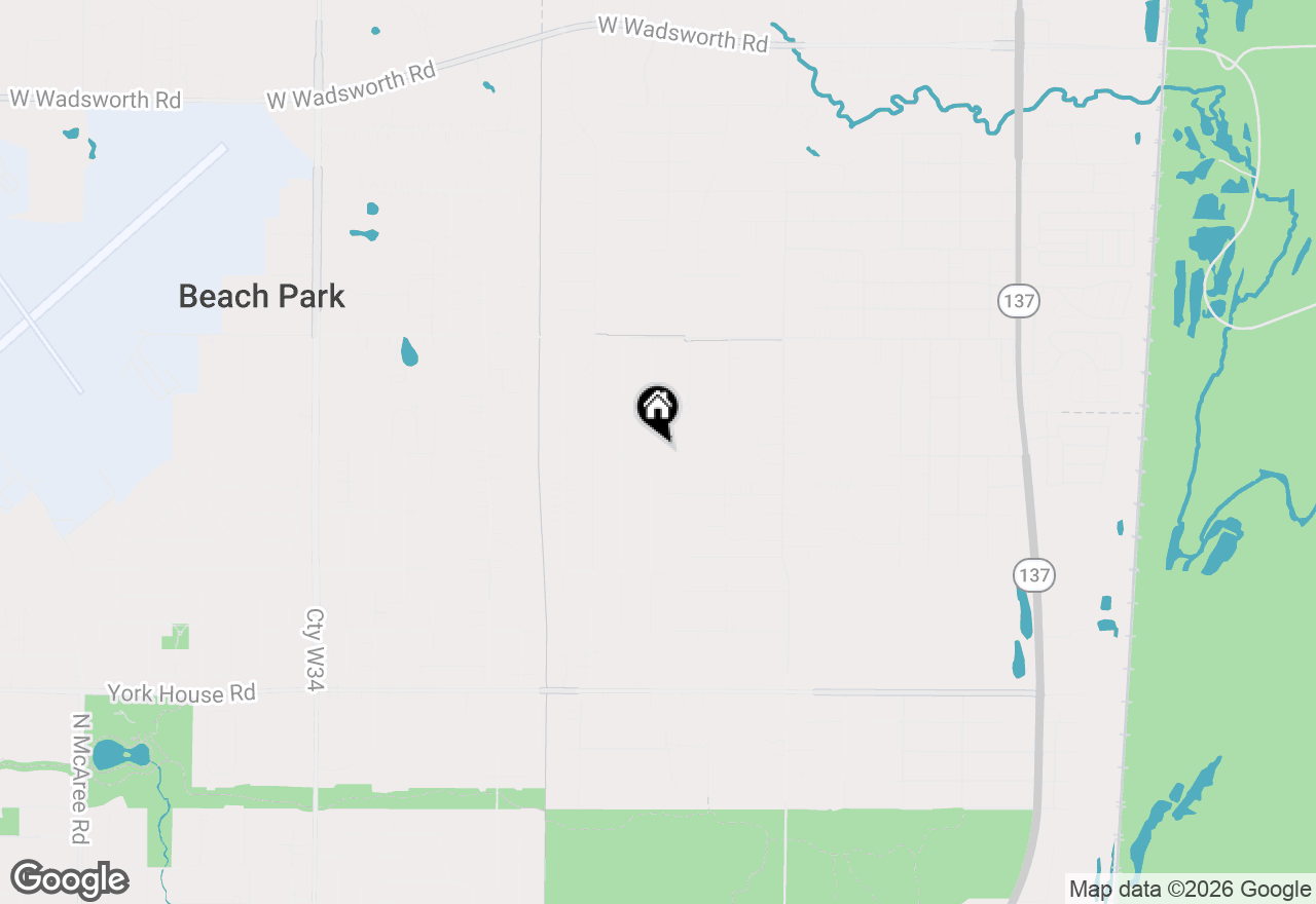 Map of (Address confidential), Beach Park, Illinois 60087