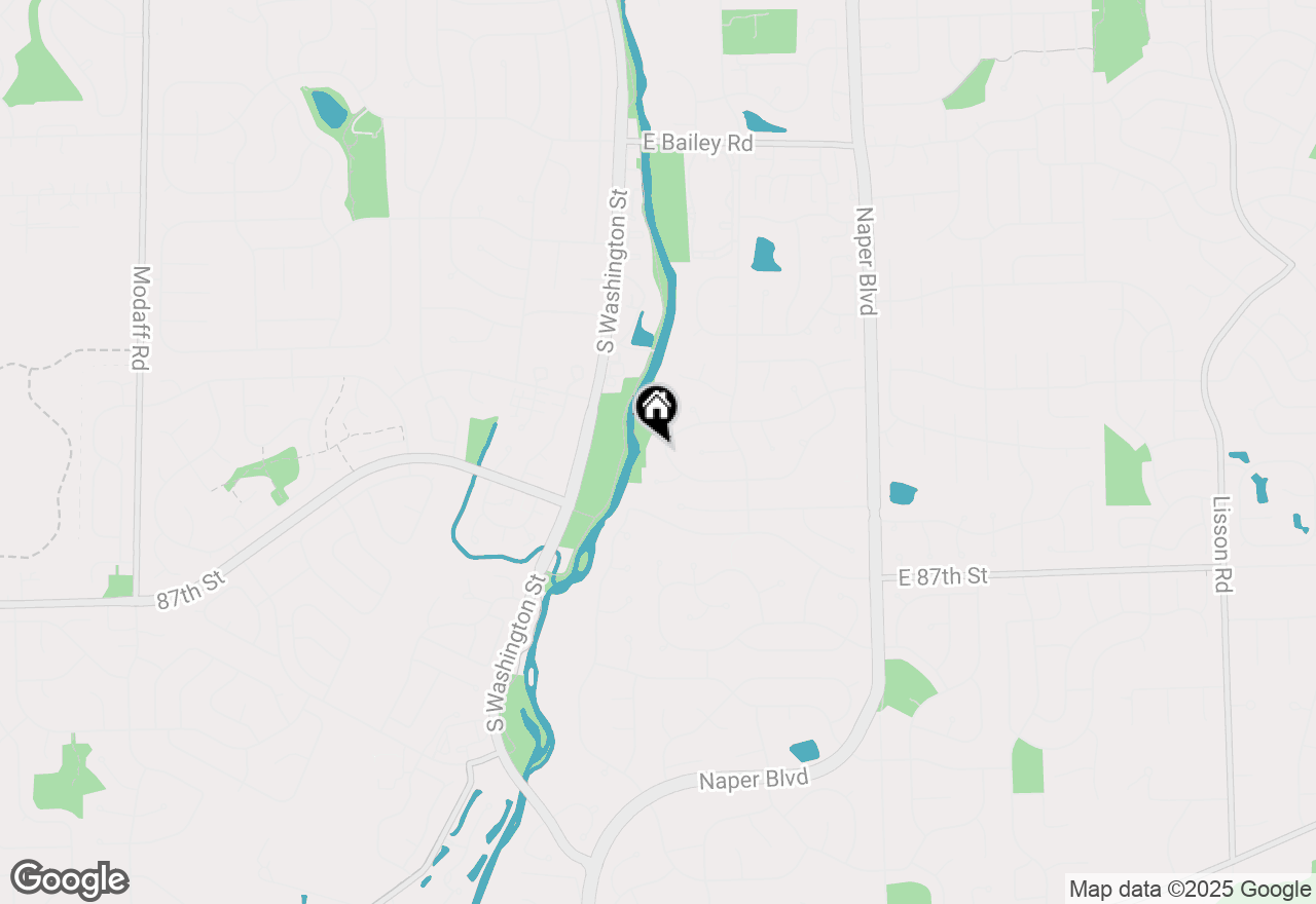 Map of 222 Warwick Drive, Naperville, IL 60565