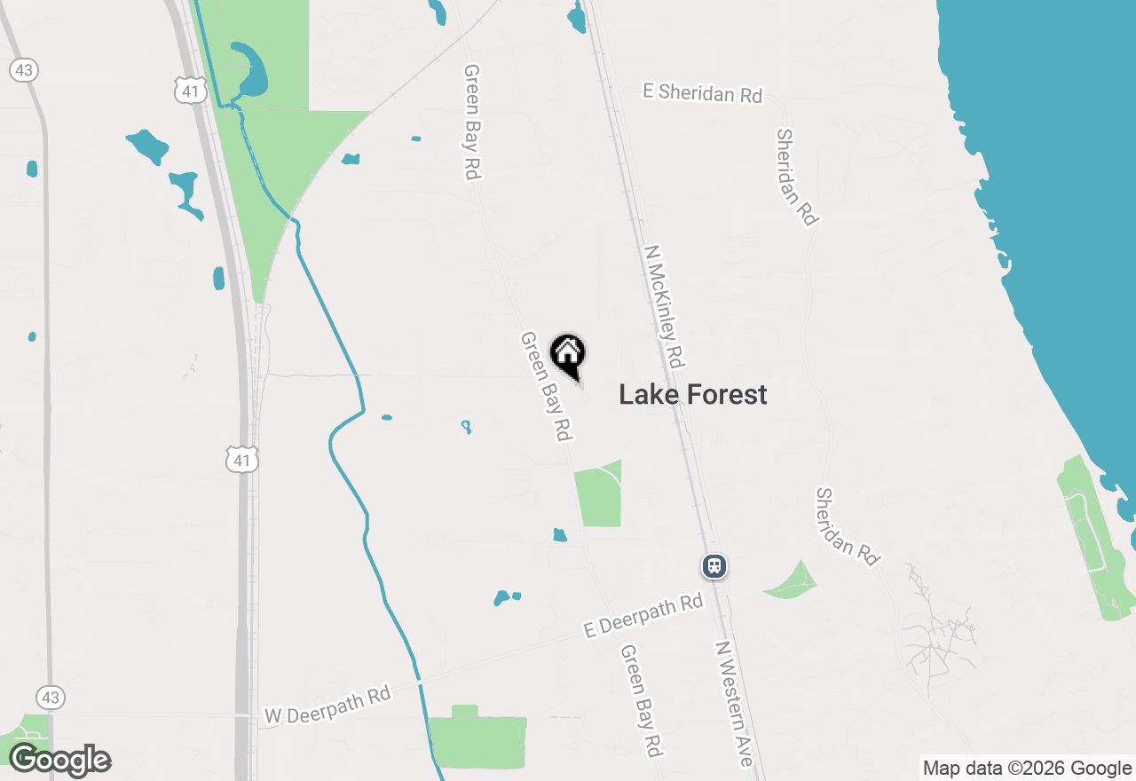 Map of 5 E Laurel Avenue, Lake Forest, IL 60045