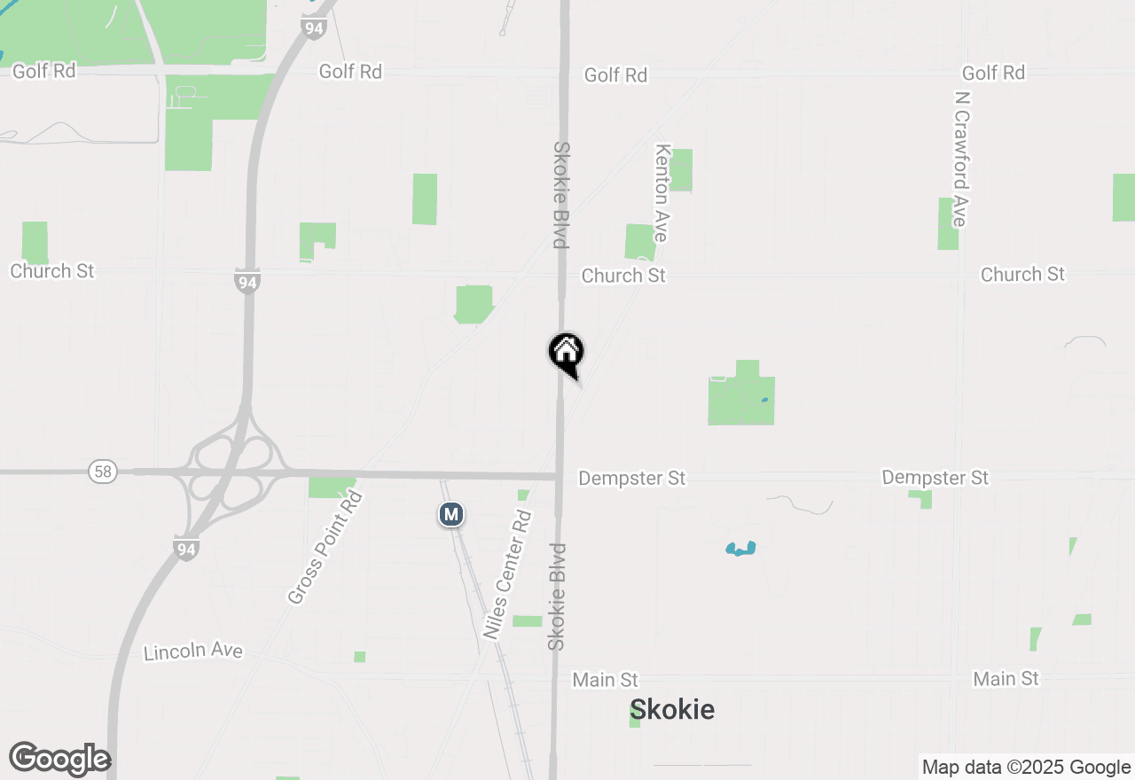 Map of 8949 Skokie Boulevard #1, Skokie, IL 60077