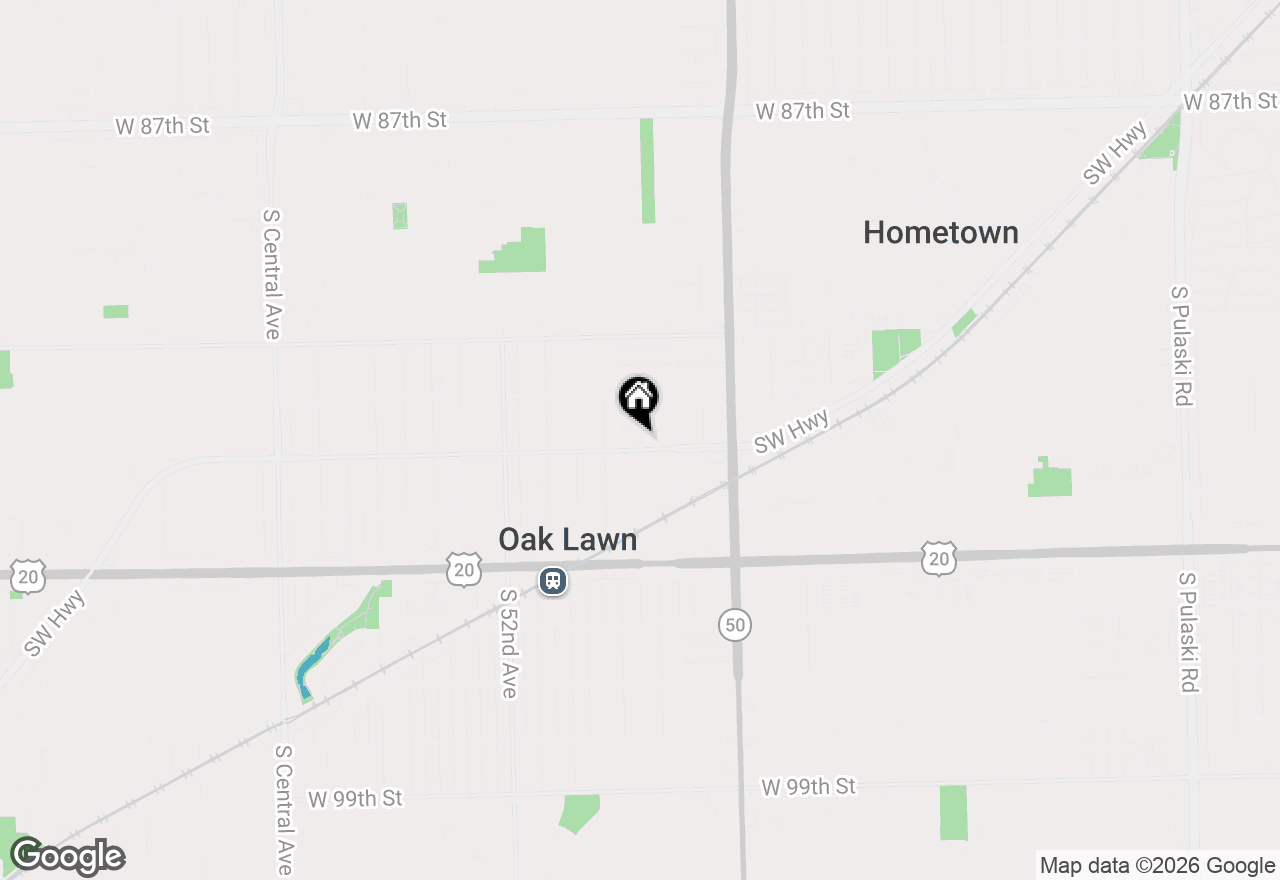 Map of 9246 S 49th Court, Oak Lawn, IL 60453