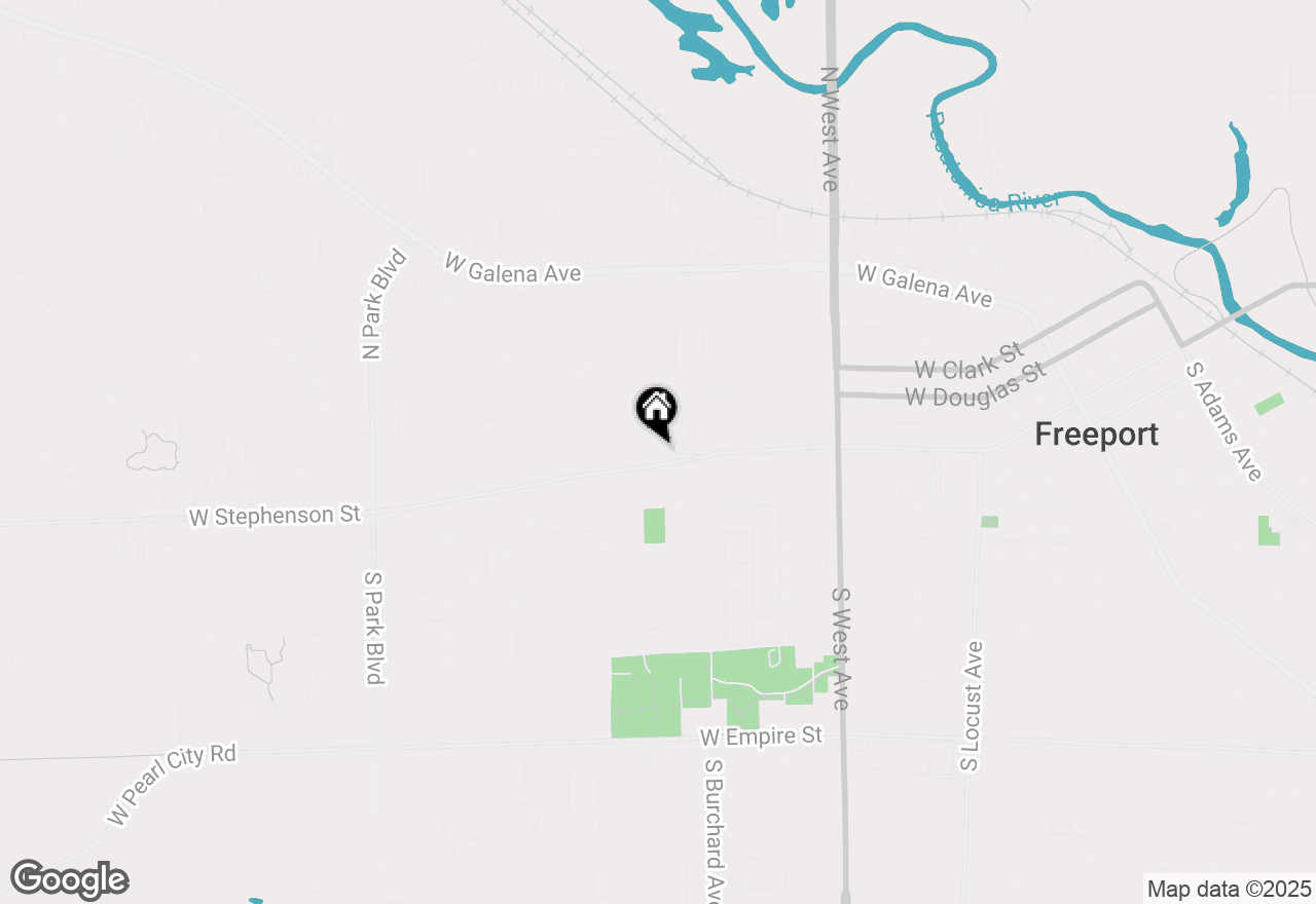 Map of 2 N Harlem Avenue, Freeport, IL 61032