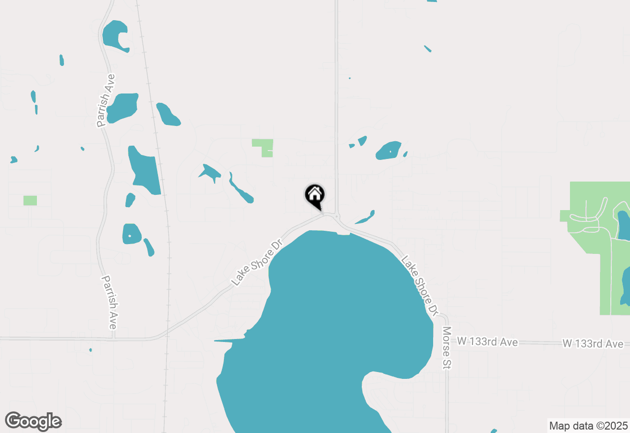 Map of 8120 Lake Shore Drive, Cedar Lake, IN 46303