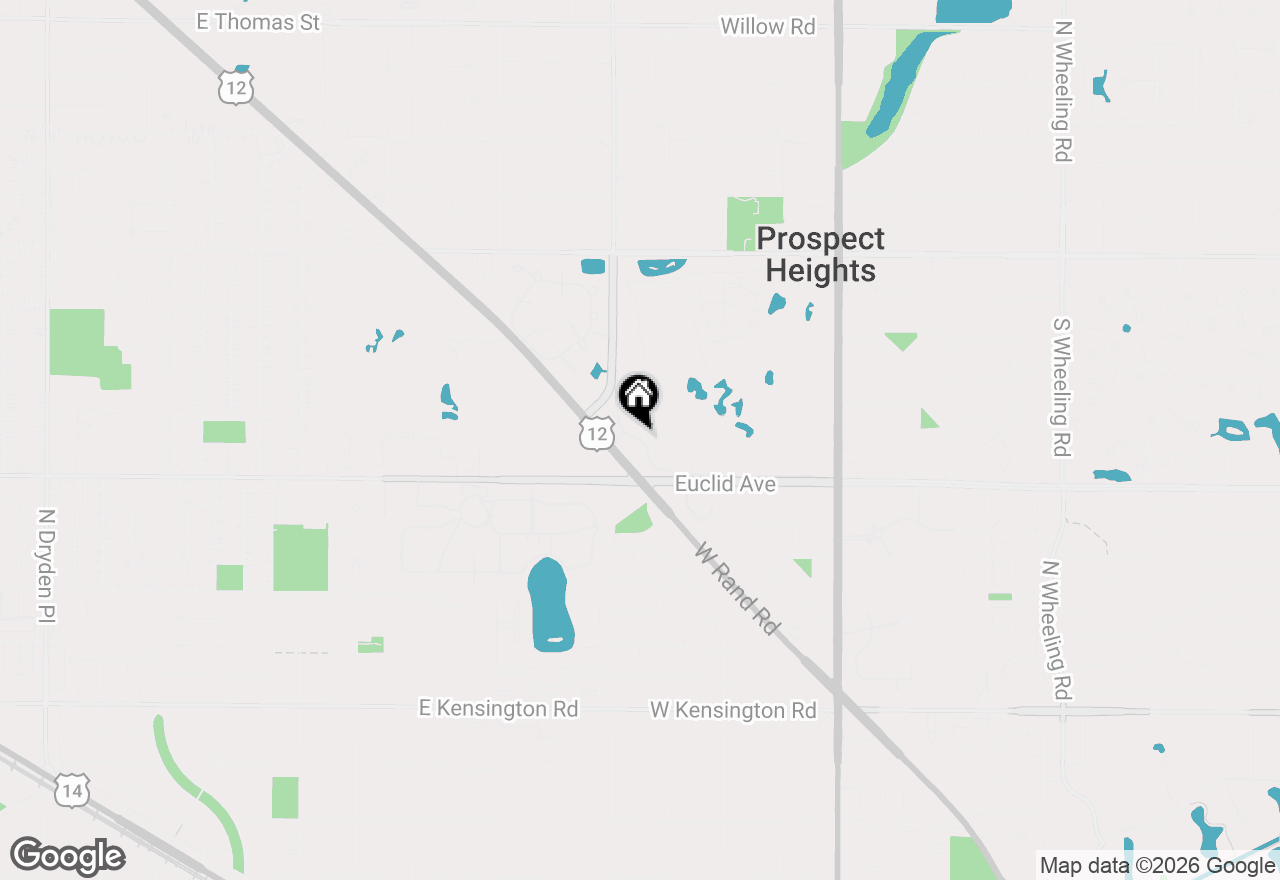 Map of 710 Creekside Drive #101, Mount Prospect, IL 60056