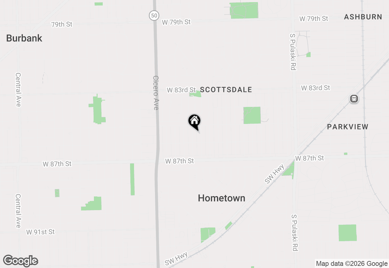 Map of 8531 S Kenton Avenue, Chicago, IL 60652